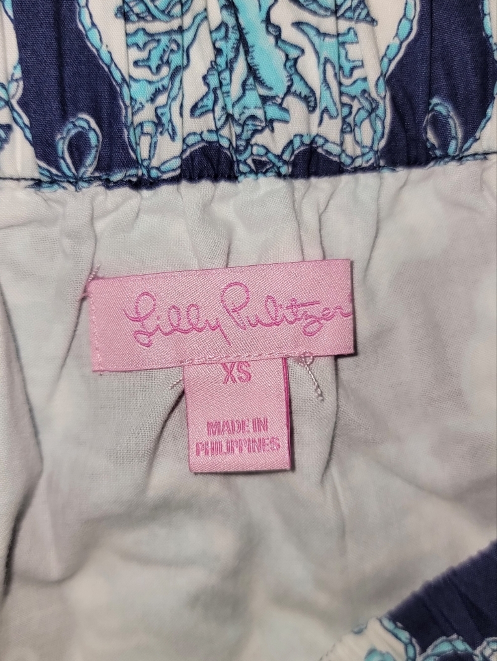 Lilly Pulitzer Sea Shell Print Pull On Skirt With Pockets - Picture 6 of 9